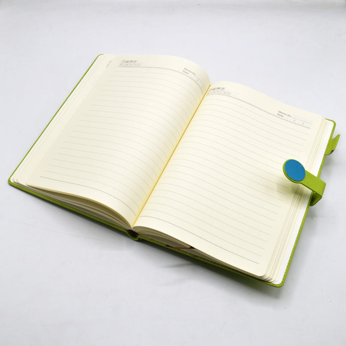 Green Leather Notebook Diary