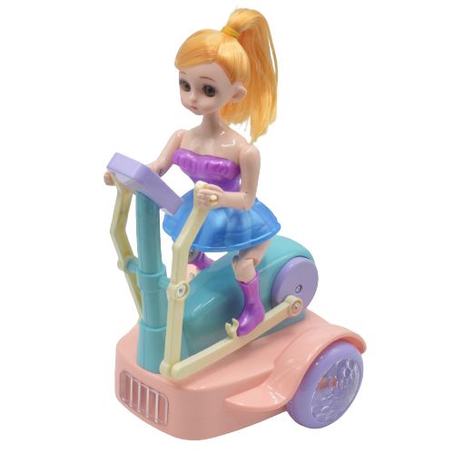Treadmill Electric Rotating Doll with Light & Sound