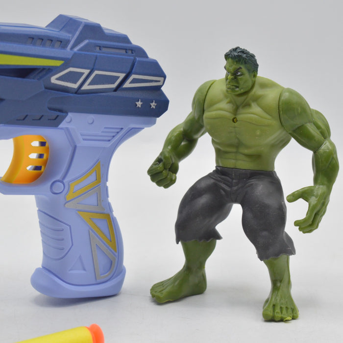 Super Blaster Gun With Hulk Figure