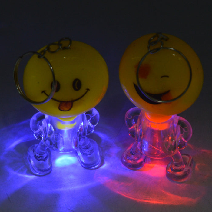 Mini Smiles Theme LED Light Keychain