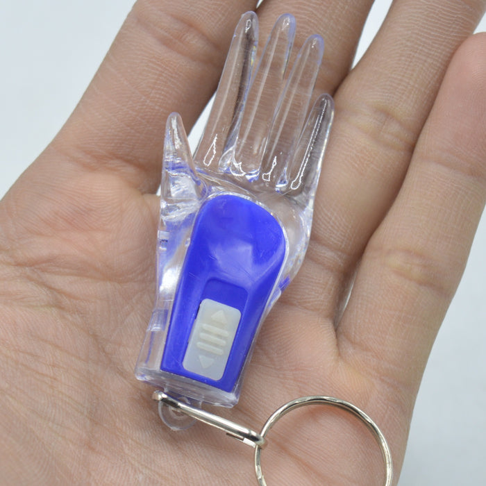 Mini Portable Hand Shape LED Light Keychain