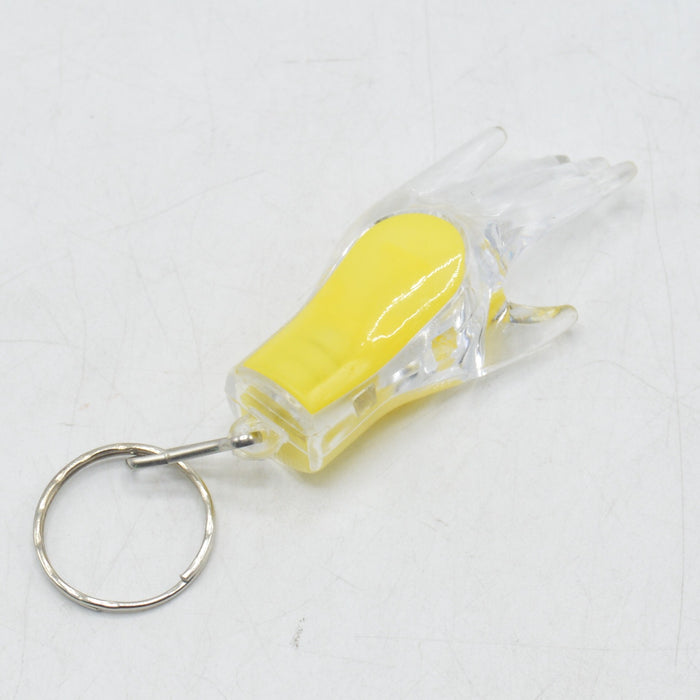 Mini Portable Hand Shape LED Light Keychain