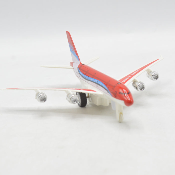 Diecast Metal Body Airplane With Light & Sound