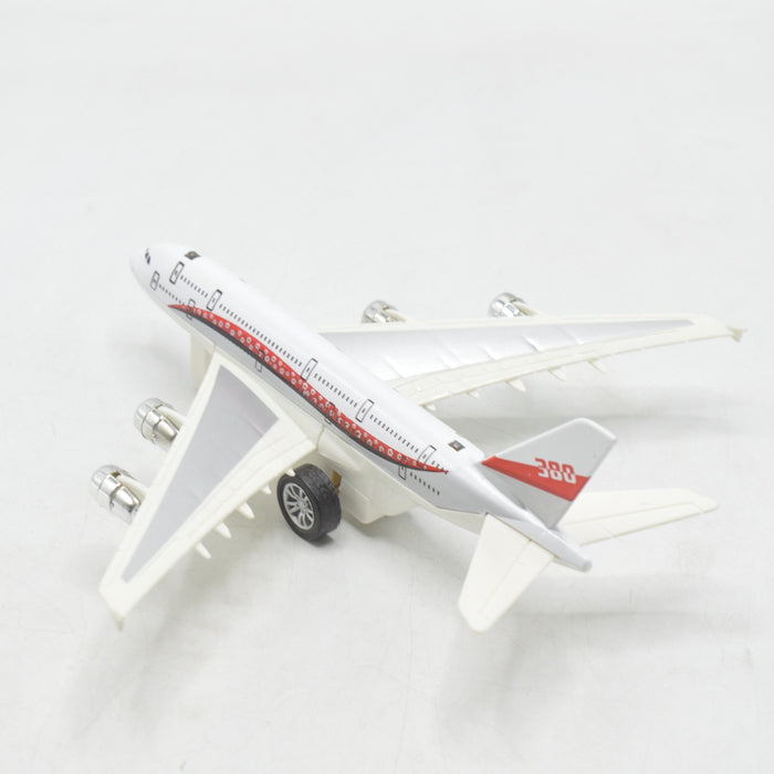 Diecast Metal Body Airplane With Light & Sound
