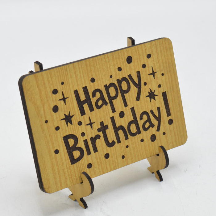 Happy Birthday Wooden Plate
