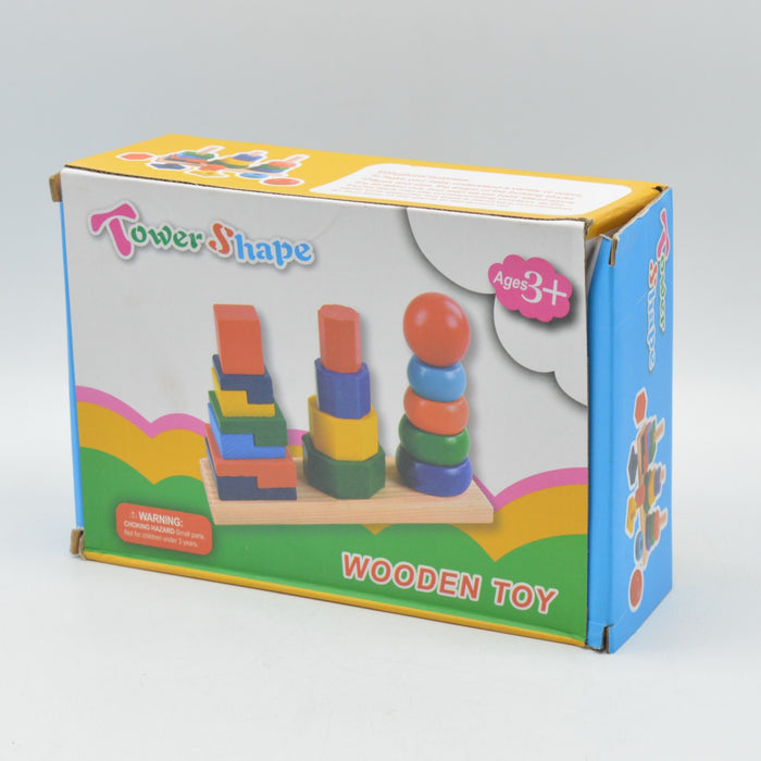 Rainbow Ring Tower & Stacker Wooden Toy