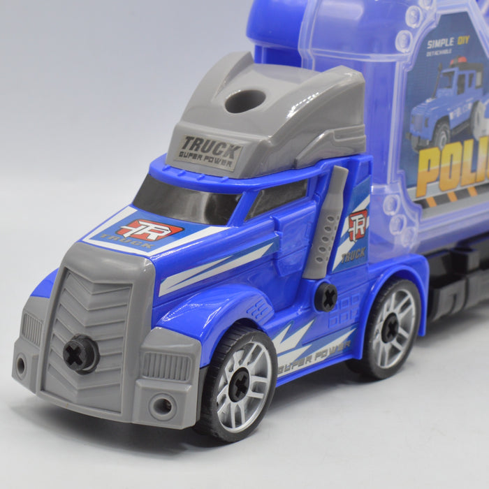 DIY Police Super Power Truck With Light & Sound