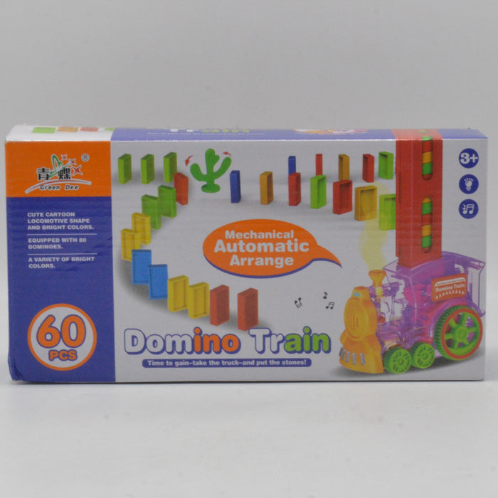 Electric Domino Train With Light & Sound 60 Pieces