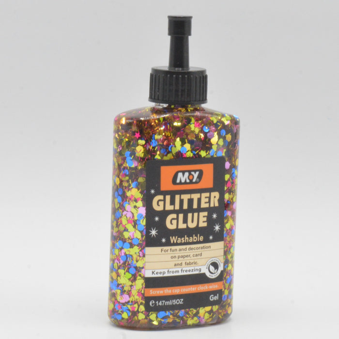Crystal Washable Glitter Glue Bottle