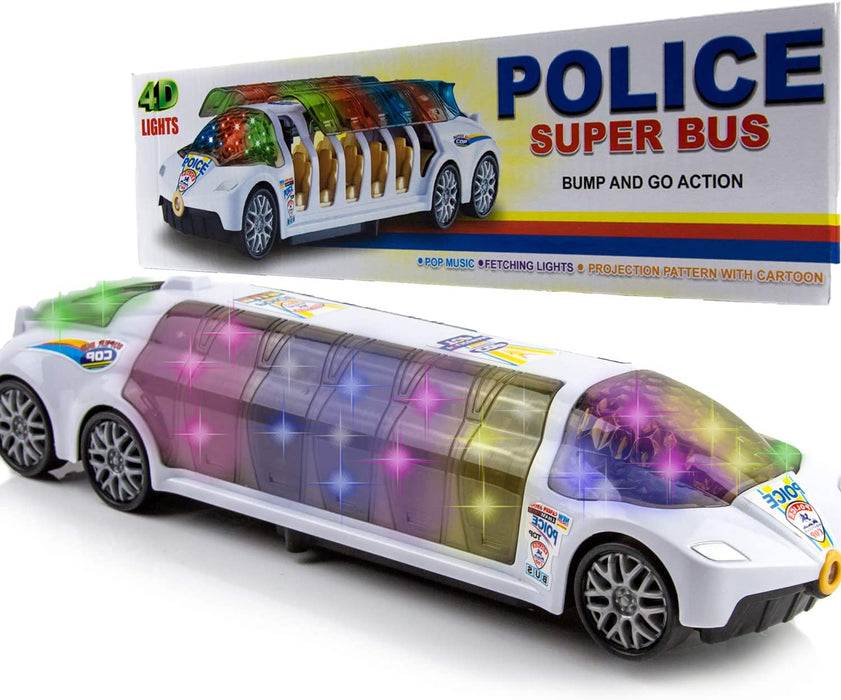Police Super Bus with 5D Light and Music