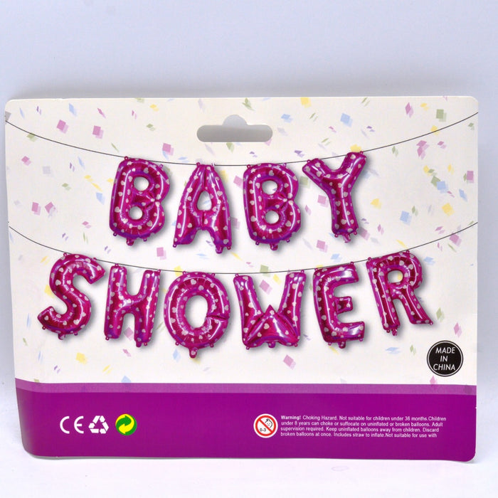 Baby Shower Alphabets Foil Balloons Set