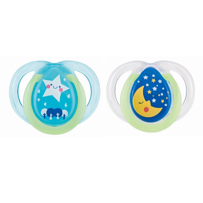 Tommee Tippee Night Time Soother 0-6M Pack Of 2  - 433372