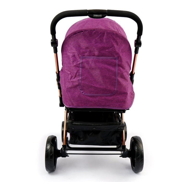 Junior Baby Stroller Purple with Tray