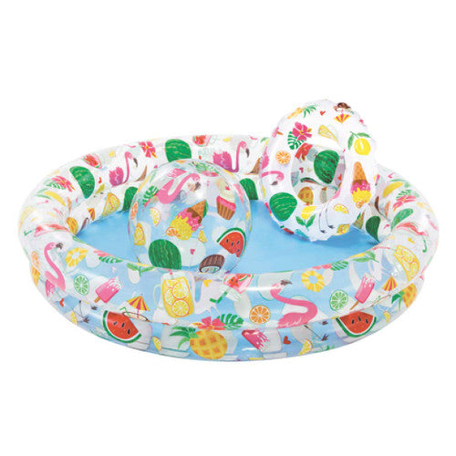Bestway Baby Play Pool With Swim Ring & Ball 51124