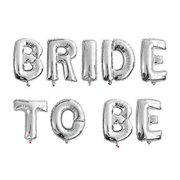 Bride To Be 9 Letter Foil Balloons