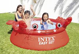 Intex - 26100 Happy Crab Easy Set Above Ground Pool 6 Feet
