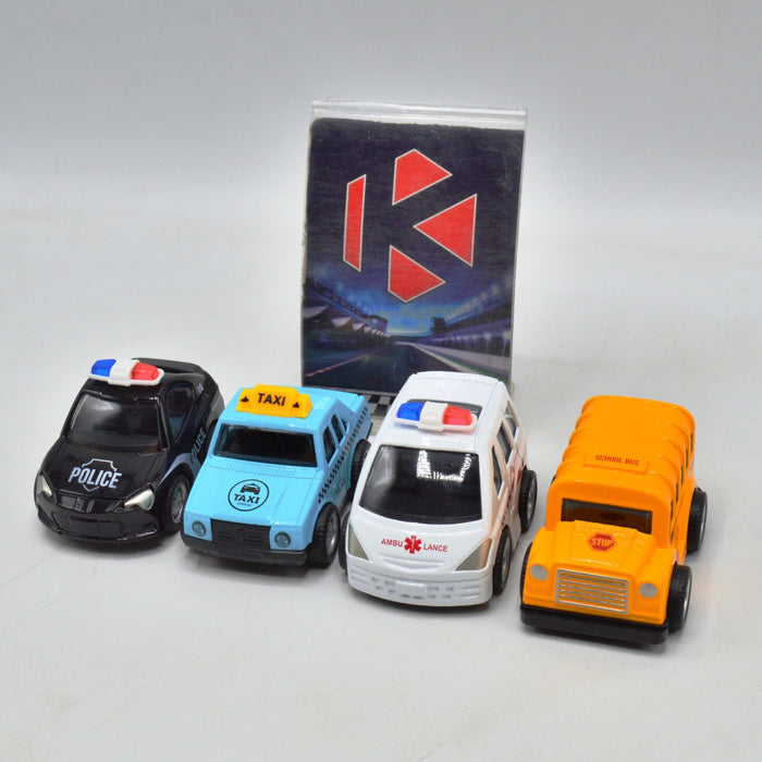 Mini Friction Car Pack of 4