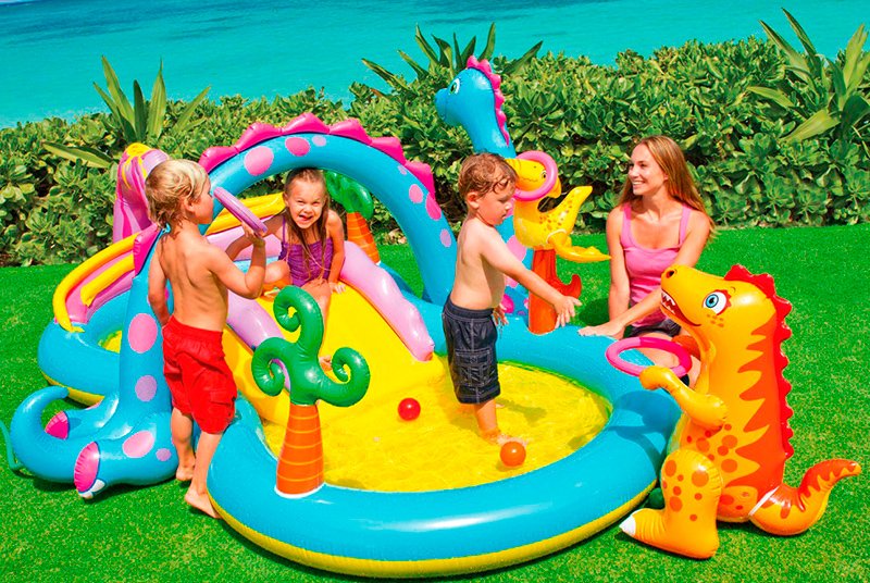 Intex Kids Water Park Dinoland Pool 57135