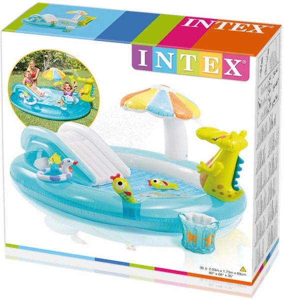 Intex Gator Play Center - Blue with Water Capacity 180 Liters 57165
