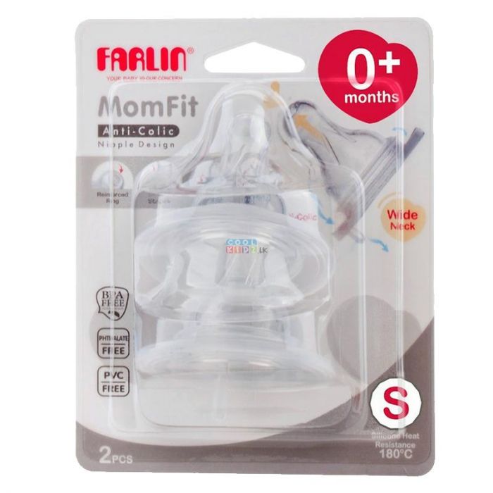 Farlin Mom Fit Wide Neck Small Nipples Pack of 2 pieces