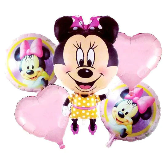 5 in 1 Mickey Mouse Theme Foil Balloons