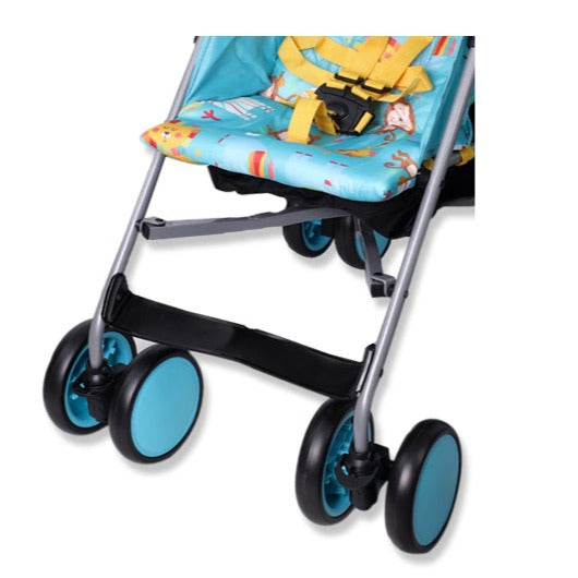 Baby Cartoon Theme Stroller - Blue