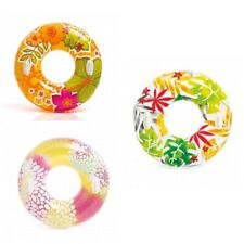 Intex 58263 Summer Swimming Pool Transparent Tubes with Bright Tropical Designs