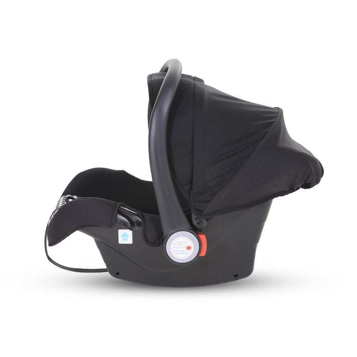 TINNIES BABY CARRY COT - BLACK CHECK T008